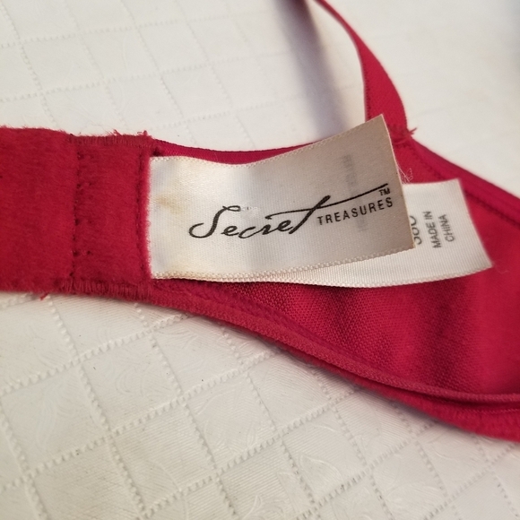 Secret Teeasures Red Velvet Bra Size 38C - Picture 4 of 6